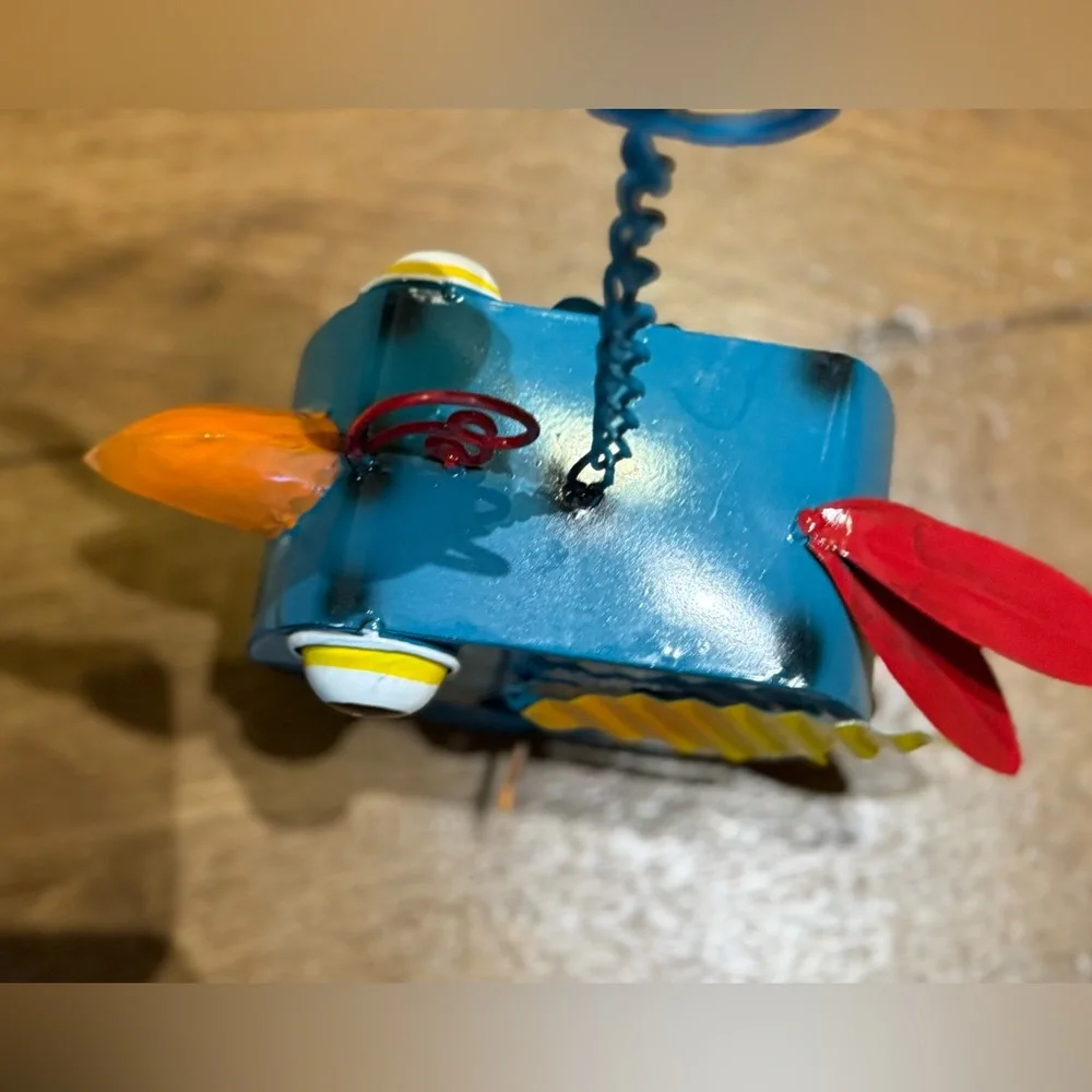 Colorful Metal Bird Feeder Home Decor